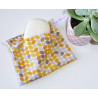 Washable and reusable waterproof pouch ORANGE RETRO