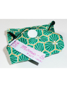 Wasbare stringbeschermer RIAD SMARAGD (16 cm)