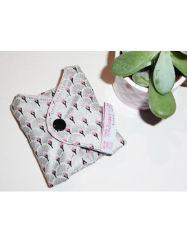 Washable sanitary napkin SILVER FANS (M)