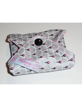 Servilleta sanitaria lavable ABANICOS DE PLATA (M)