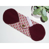 Serviette hygiénique lavable EVENTAILS BORDEAUX (S)