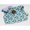 Wasbare stringbeschermer BLAUWE EEND FANS (16 cm)