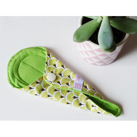 Protège-string lavable EVENTAILS CITRONNELLE (16 cm)
