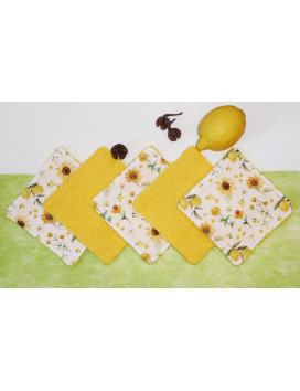 Grandes toallitas lavables (juego de 5) YELLOW LIFE
