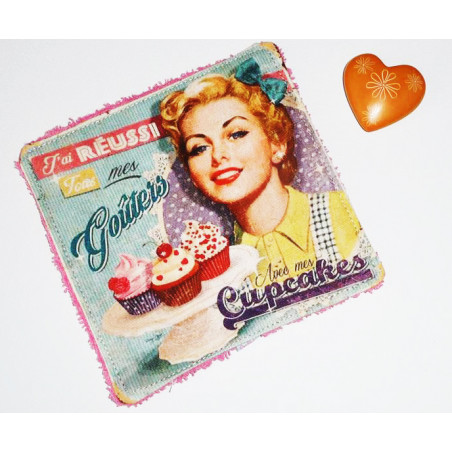 Waschbarer Waschlappen Zero Waste RETRO VINTAGE Waschbarer Waschlappen Zero Waste RETRO VINTAGE