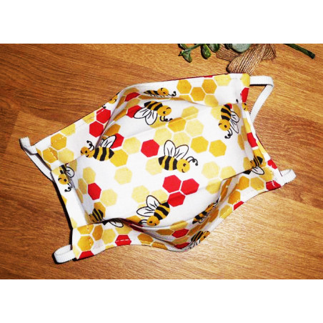 Máscara de tela lavable reversible ABEJA Máscara de tela lavable reversible ABEJA
