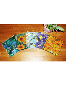 Large washable wipes (set of 5) THE PAINTERS