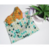 Waschbarer und wiederverwendbarer wasserdichter Beutel GREEN RETRO