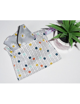 Bolsa impermeable lavable y reutilizable CUBO RETRO