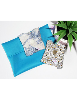 Bolsa impermeable lavable y reutilizable TURQUESA