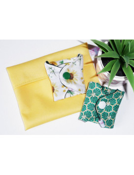Bolsa impermeable lavable y reutilizable AMARILLO