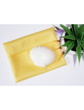 Washable and reusable waterproof pouch YELLOW