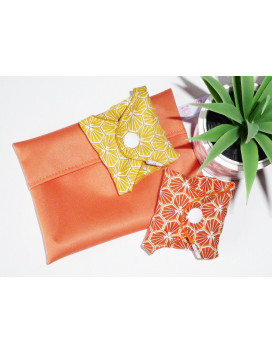 Bolsa impermeable lavable y reutilizable NARANJA
