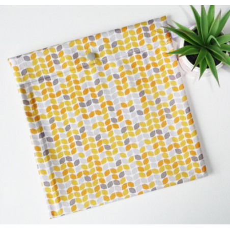 Washable and reusable freezer bag ORANGE RETRO (MEDIUM +) Washable and reusable freezer bag ORANGE RETRO (MEDIUM +)