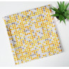 Washable and reusable freezer bag ORANGE RETRO (MEDIUM +)
