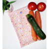 Washable and reusable freezer bag RETRO CUBE (HALF-LONG)