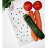 Washable and reusable freezer bag RETRO CUBE (HALF-LONG)