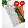 Washable and reusable freezer bag GINKGO (HALF-LONG)