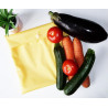 Borsa freezer lavabile e riutilizzabile GIALLO (MEDIUM)