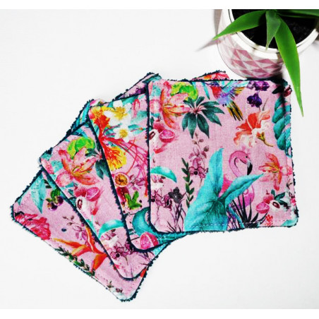 Grandi alviette lavabili (set di 4) GIUNGLA TROPICALE Grandi alviette lavabili (set di 4) GIUNGLA TROPICALE