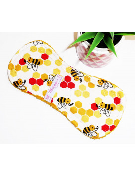 Protège-slip lavable sans ailettes ABEILLE (19 cm)