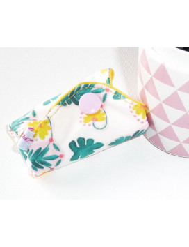 Wasbare stringbeschermer BLOEMEN BAARMOEDER (17 cm)