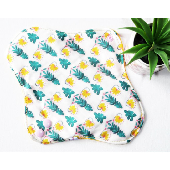 Serviette hygiénique lavable UTERUS FLORAL (M)