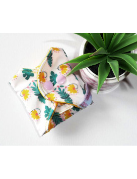 Wasbaar maandverband BLOEMEN BAARMOEDER (M)
