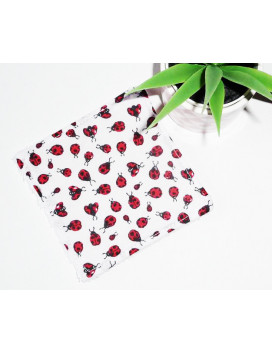 Grandi alviette lavabili (set di 5) COCCINELLA E APE