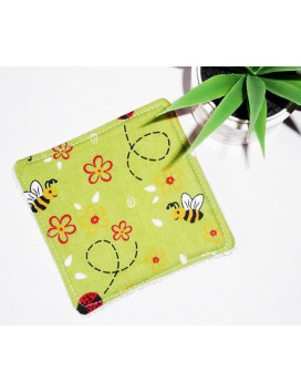 Grandi alviette lavabili (set di 5) COCCINELLA E APE
