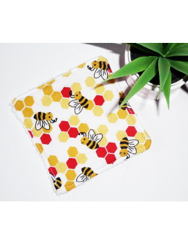 Grandi alviette lavabili (set di 5) COCCINELLA E APE