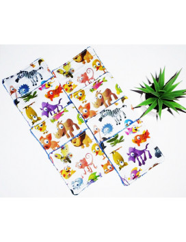 Grandes toallitas lavables (juego de 8) Z'ANIMALES