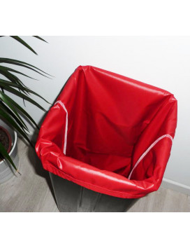 Waschbarer und wiederverwendbarer Müllsack ROT (40L)