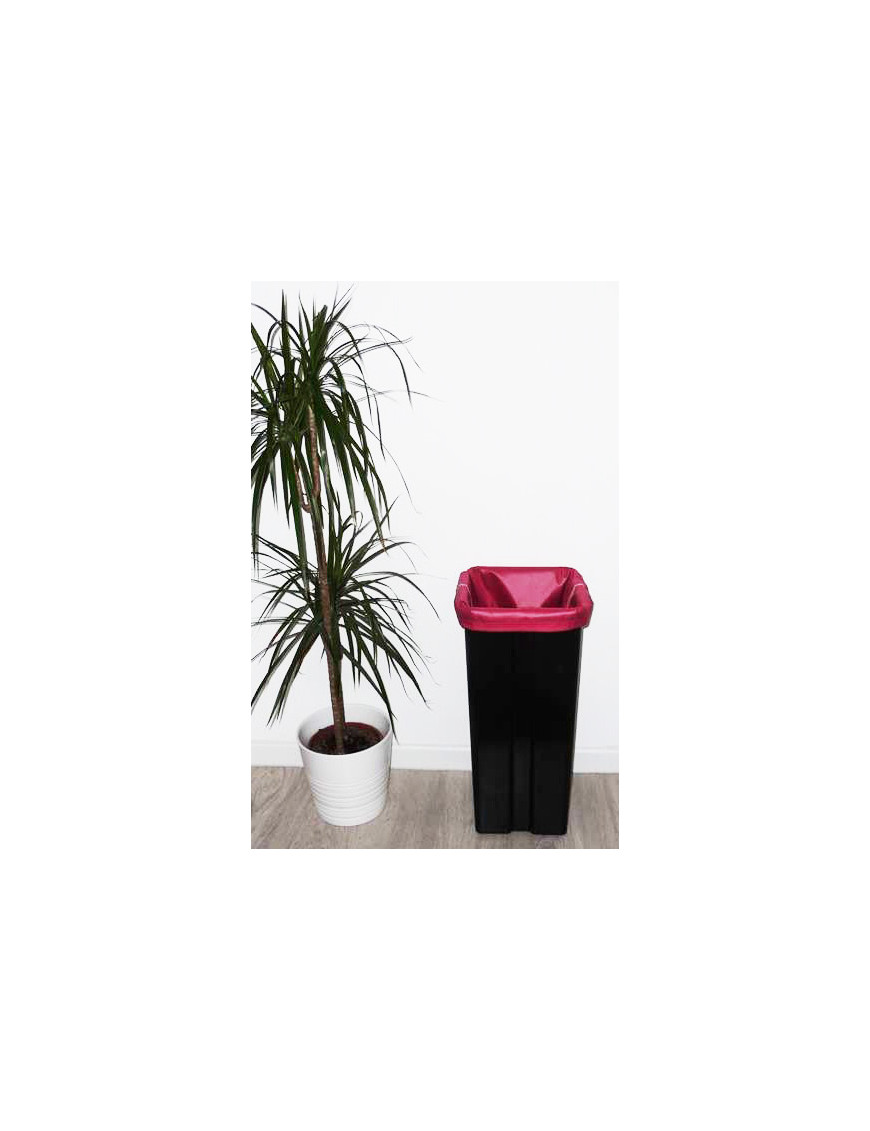 Sac poubelle lavable et réutilisable FRAISE (40 L)