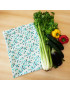 Washable and reusable freezer bag GREEN RETRO (MEGA +)