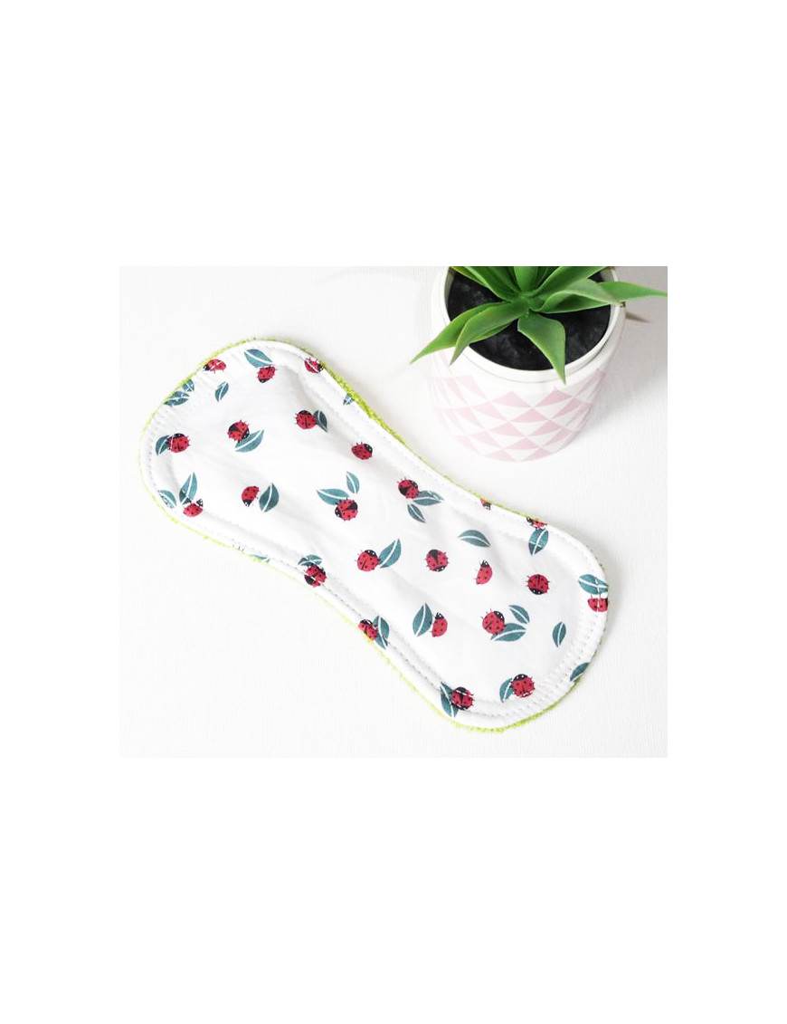 Protège-slip lavable sans ailettes COCCINELLE (19 cm)