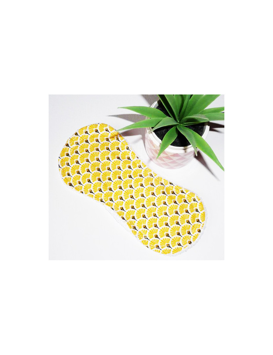 Protège-slip lavable sans ailettes EVENTAILS SOLEIL (19 cm)