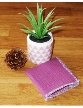 Mouchoir en coton double épaisseur lavable et réutilisable