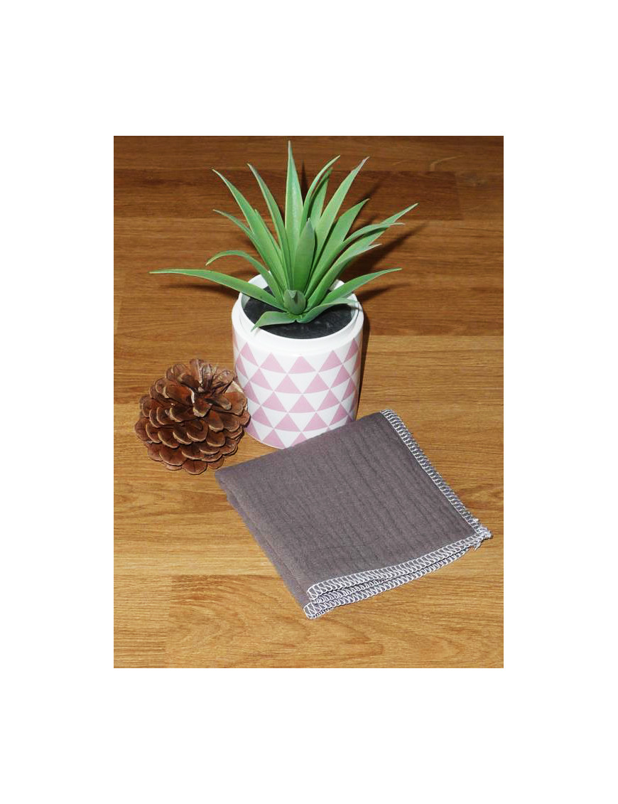Washable and reusable double-ply cotton handkerchief