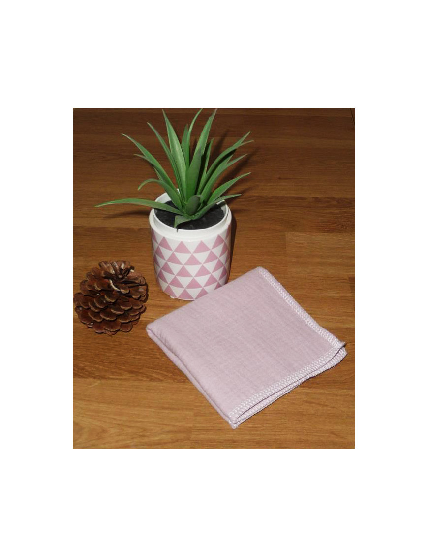 Washable and reusable double-ply cotton handkerchief