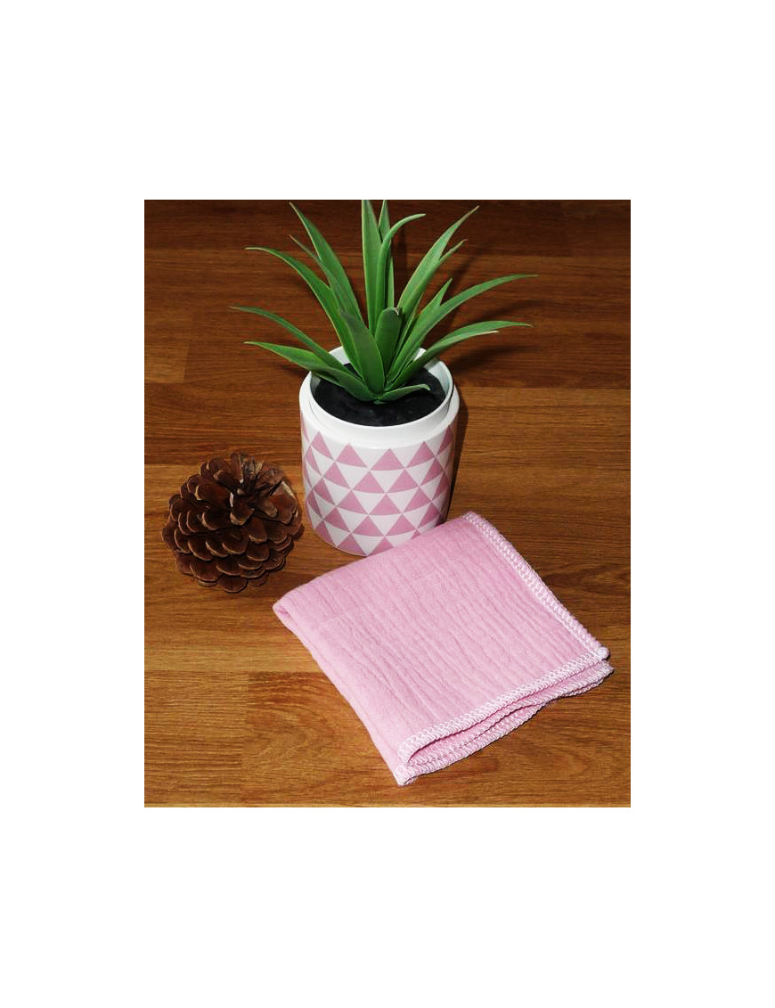 Washable and reusable double-ply cotton handkerchief