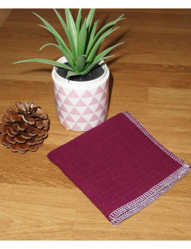 Washable and reusable double-ply cotton handkerchief