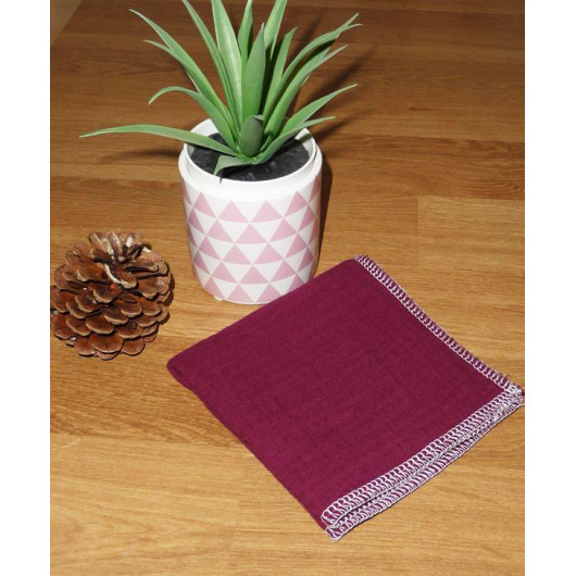 Washable and reusable double-ply cotton handkerchief Washable and reusable double-ply cotton handkerchief