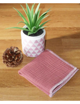 Mouchoir en coton double épaisseur lavable et réutilisable