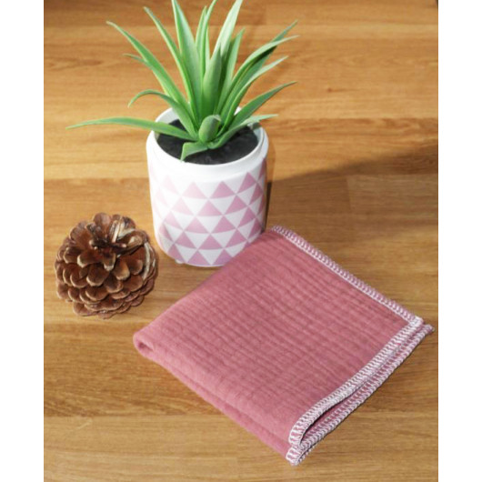 Washable and reusable double-ply cotton handkerchief Washable and reusable double-ply cotton handkerchief