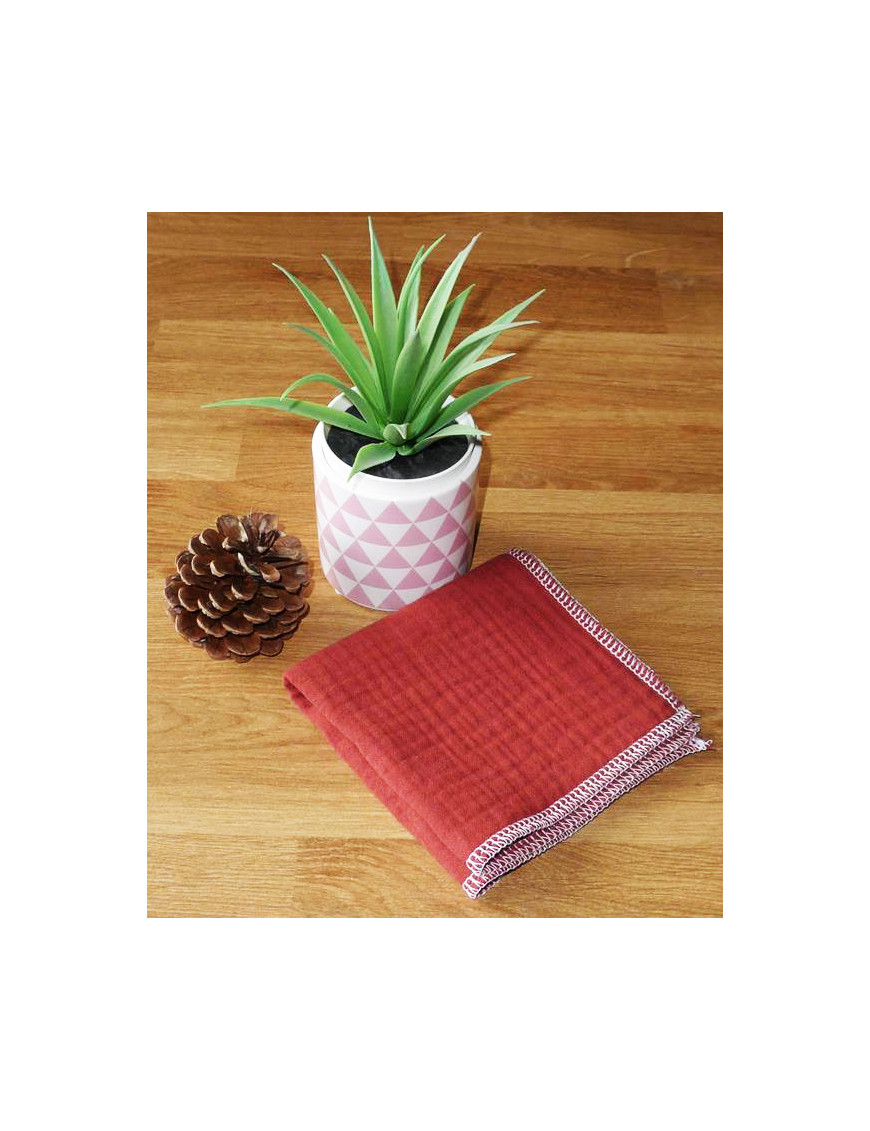 Pañuelo de algodón doble capa lavable y reutilizable