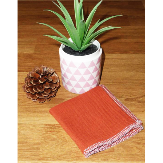 Washable and reusable double-ply cotton handkerchief Washable and reusable double-ply cotton handkerchief