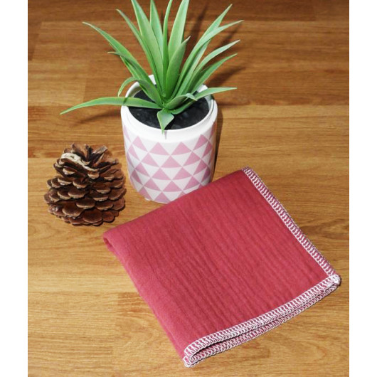 Washable and reusable double-ply cotton handkerchief Washable and reusable double-ply cotton handkerchief