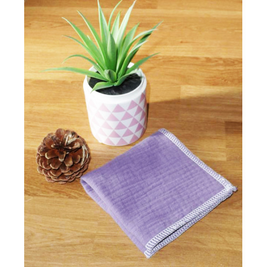 Washable and reusable double-ply cotton handkerchief Washable and reusable double-ply cotton handkerchief
