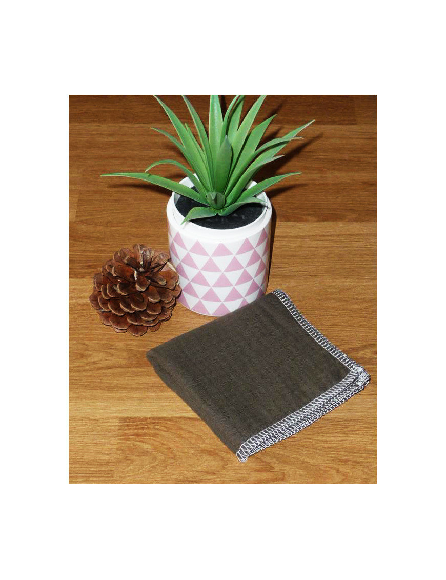 Washable and reusable double-ply cotton handkerchief